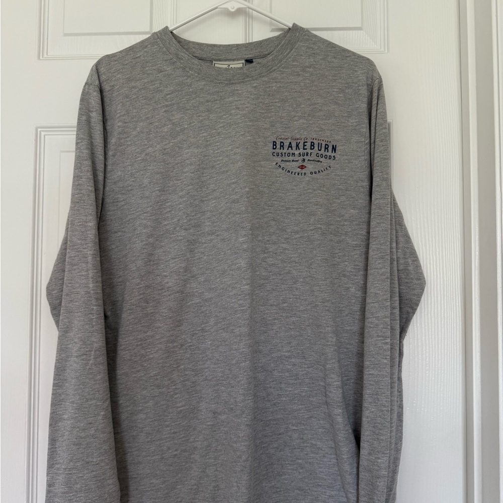 Brakeburn Custom Surf Goods mens longsleeve gray teeshirt